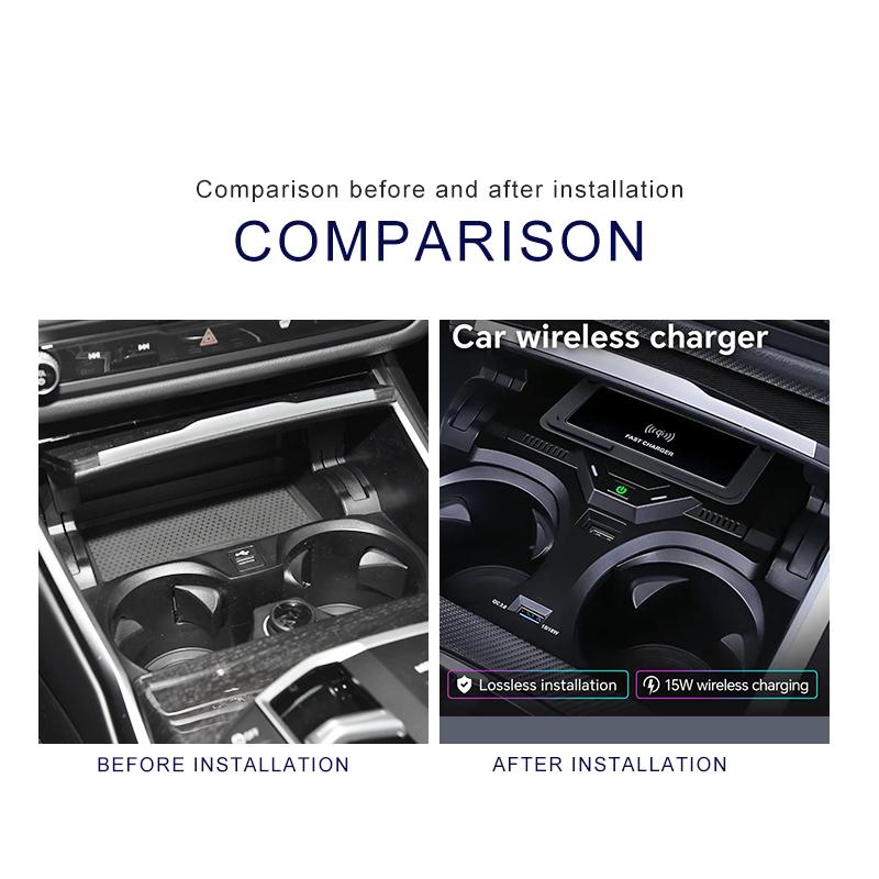 For BMW G20 G21 G22 G28 3 4 Series Car wireless charger fast phone charger charging pad panel phone holder 2020-2025