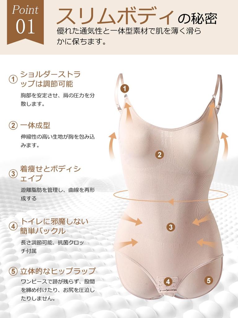 Body Bust Tummy Innerwear for Shape Up [worovo] Shaper, Shapewear, Bodysuit, Lift, Tightening, Breathable, Stretchy, 100% Cotton, Compression,