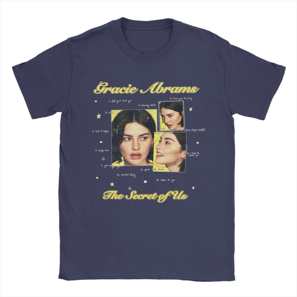 Gracie Abrams The Secret Of Us Tour 90s Men's T Shirt  Funny Tee Shirt Short Sleeve O Neck T-Shirt Pure Cotton Clothing