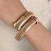 European & American High-End Gold Wire Multi-Layer Bracelet Necklace.