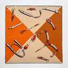 Wool Scarf Women'S Spring Summer Foreign Style Fashion Double-Sided Two-Color Shawl Silk Wool Small Square Scarf