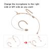Upgrade Version Electret Condenser Headworn Headset Microphone 3.5mm Jack TRS Locking Mic For Sennheiser Body Pack Thick Cable