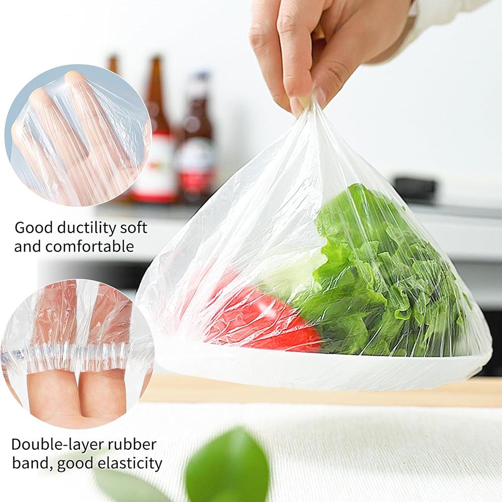 Plastic Bowl Covers Dish Cover Food Cover, 100/200/300pcs Reusable Elastic Stretch Fresh Keeping Covers, Plastic Wrap