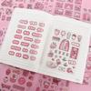 Sticker Frosted Sticker Diary Stickers Anime Stickers Pink Flash Point Sticker Decorative Sticker