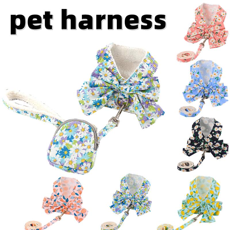 

Pets dog vest-style leashes and rope Winter pet leash dogs cats harness kittens puppy chest straps walking traction pet