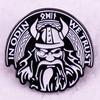Viking Odin Brooch Badge