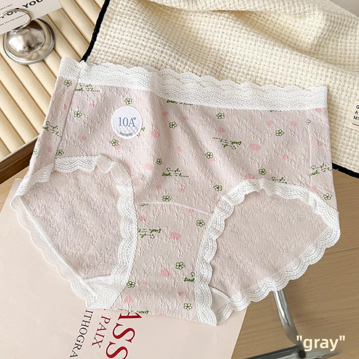 

Women s Summer New Sweet Cotton 10A Antibacterial Extended Mid Waisted Briefs XL