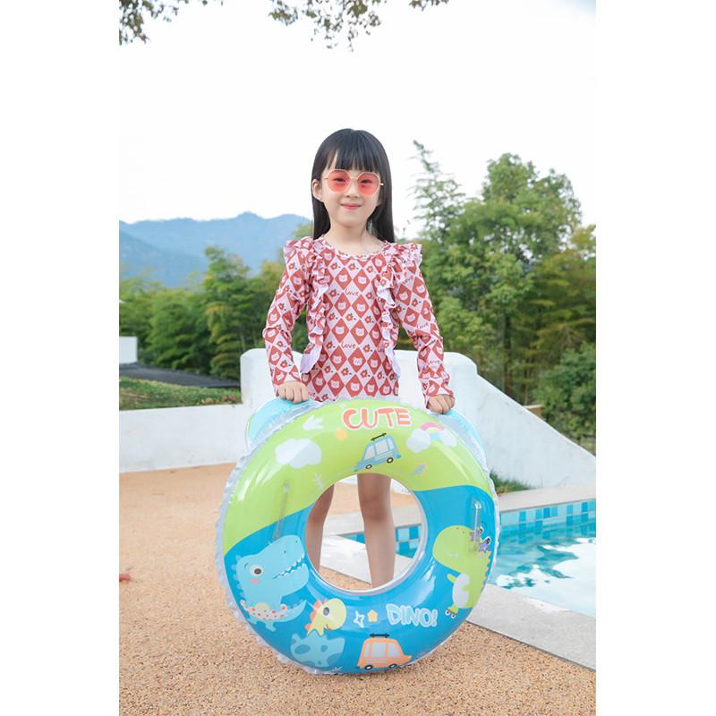 Dinosaur Inflatable Children's Swimming Ring Thickened Pvc Arm Floats Cartoon Design