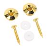 2 Pcs Guitar Strap Button Secure Locking Gold Metal Universal Guitar Strap End Pins