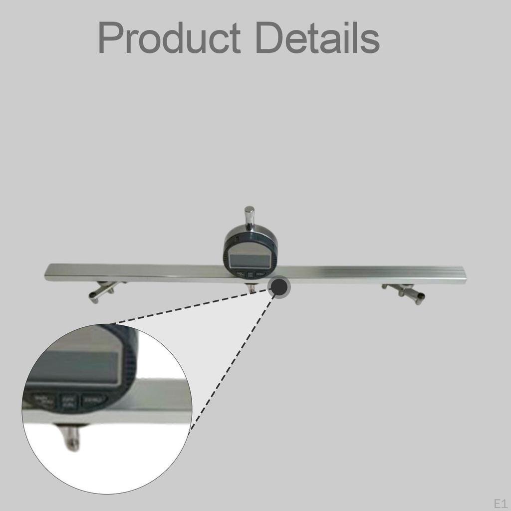 Gauge Height Precision Neck Curvature Measurement Multi Functional for Basses Guitars