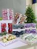 44 Stück Weihnachtsbaumkugel-Schmuck: Hängende Baumdekorationen für festliche Szenenarrangements