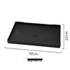 Thickened Glass Mouthwash Cup with Black Tray
