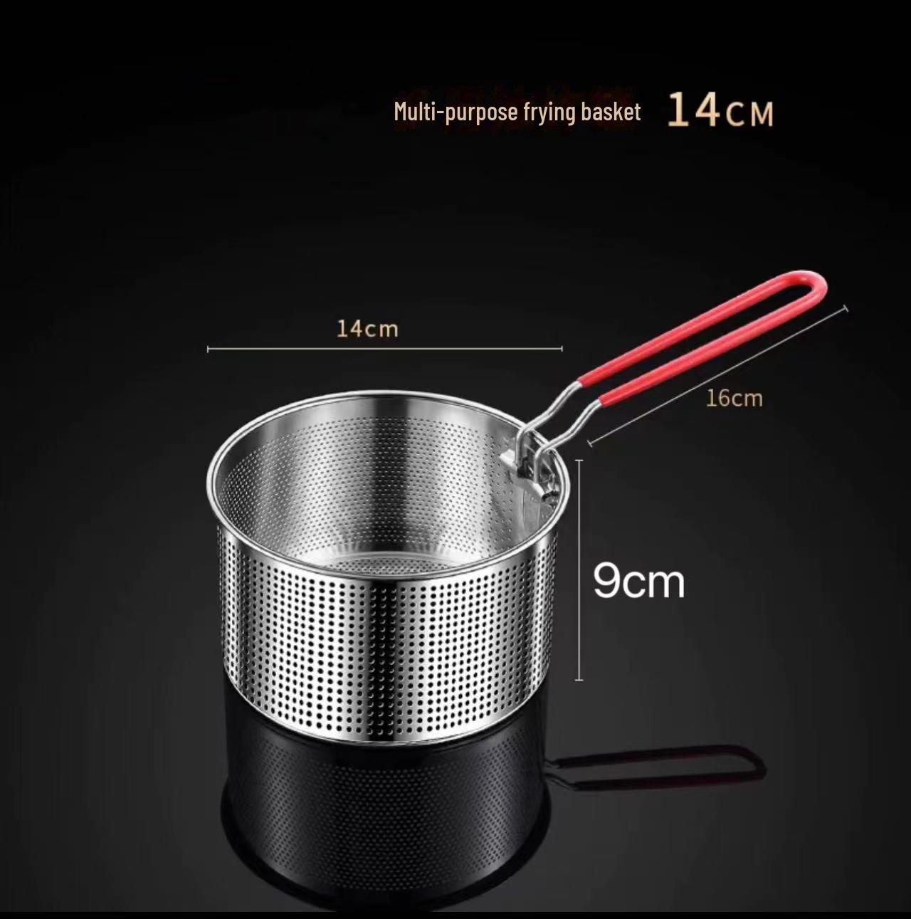 

Сетка-ложка из нержавеющей стали 304 и дуршлаг для приготовления лапши и риса 201, 14cm, detachable handle