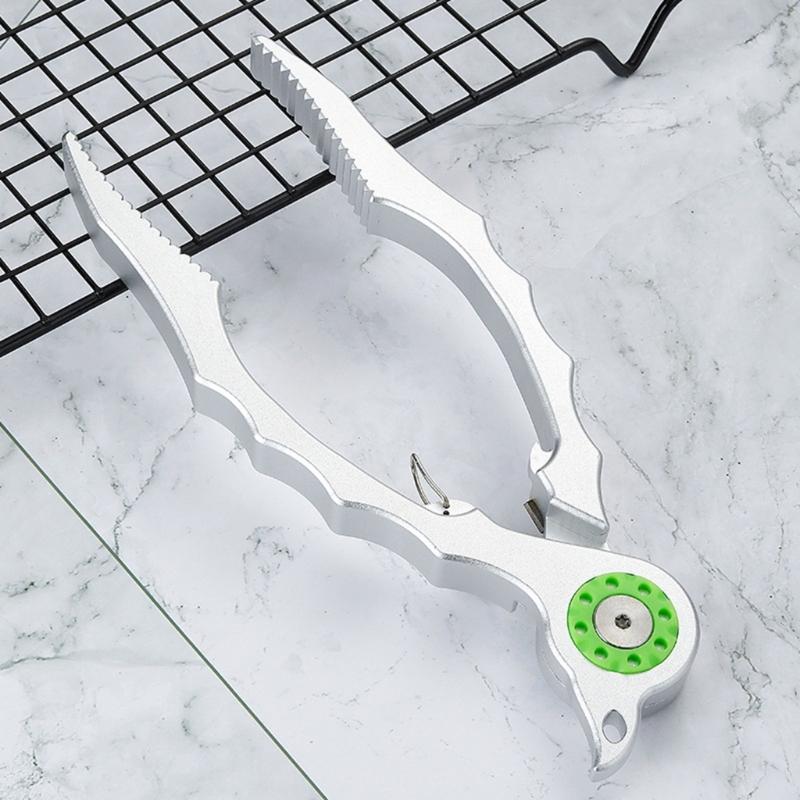 Fish Plier Multifunction Fish Gripper Aluminum Fishing Line Cutter with Safety Lock for Anglers Fishing Tackle
