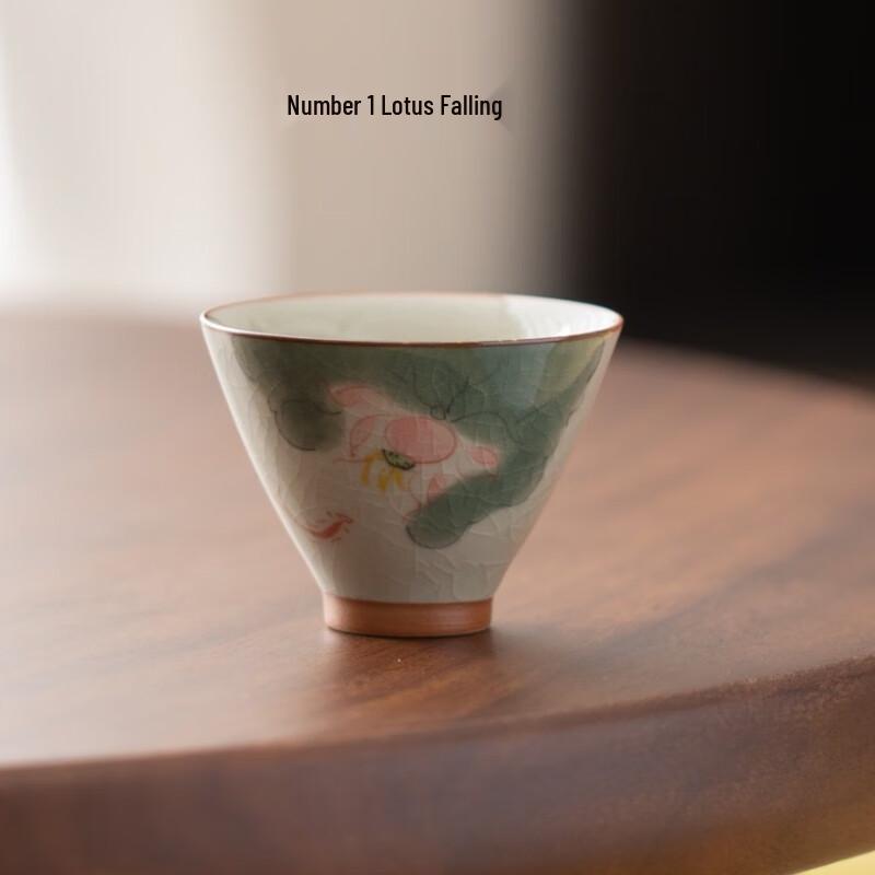 Handmade Ge Kiln Ceramic Master Tea Cup