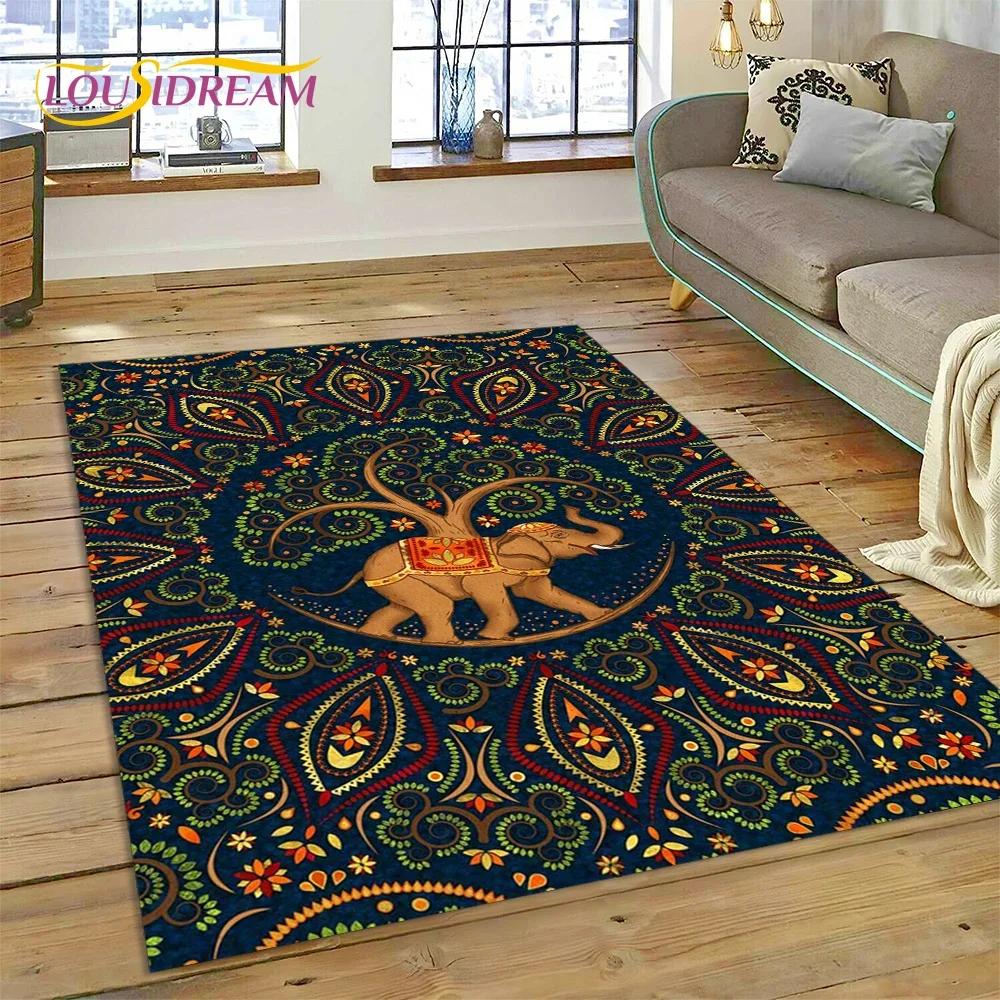 Nordic Mythology Yggdrasil Nature Tree of Life Carpet Rug for Home Living Room Bedroom Sofa Doormat Decor,kid Non-slip Floor Mat