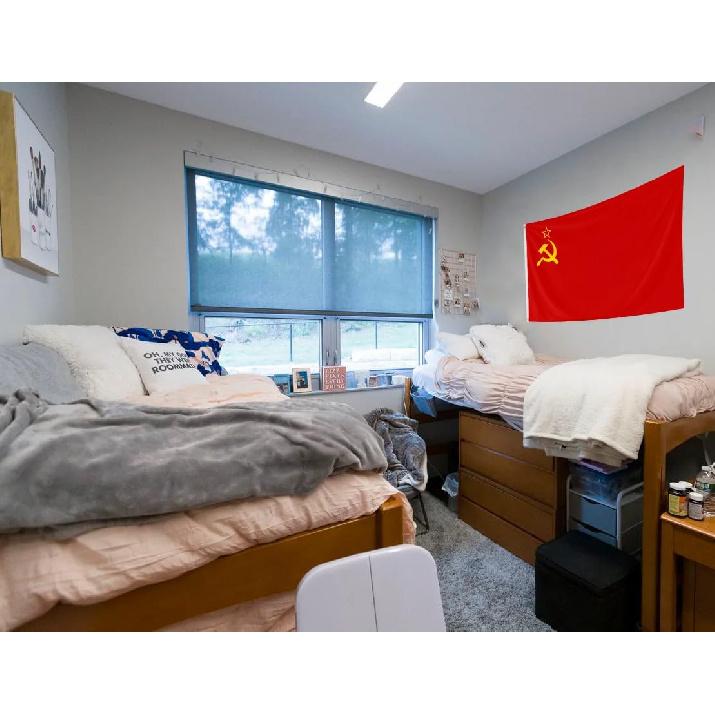 Double Sided Soviet Union Flag 4x6FT USSR Socialist Republics National Polyester Flag With 2 Grommets For Patriotic USSR Themed Festival Events Party