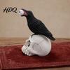 Ornamenti Cranio di Halloween Corvo su Arredo Casa Corvo Gotico Decorazione Desktop Statua