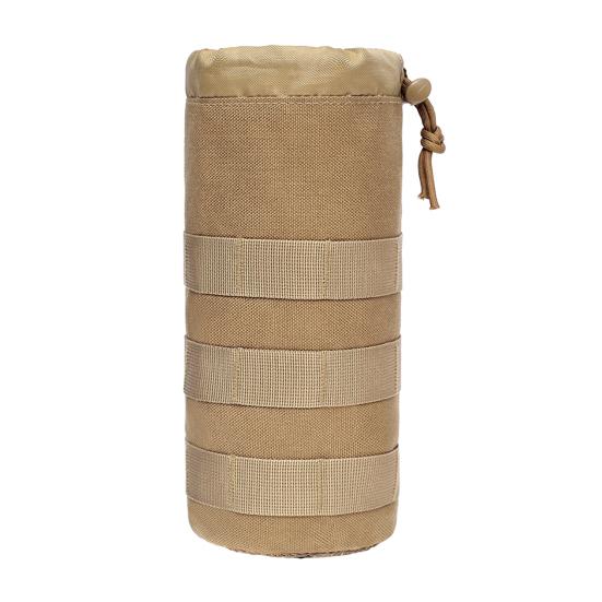 Husă tactică pentru sticle de apă, suport pentru sticle de apă sport, cu șnur deschis în partea de sus și plasă de jos, atașat la centura de rucsac, vestă