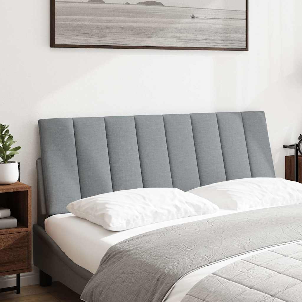 vidaXL Kopfteil-Kissen  Hanko  Hellgrau 140 cm Stoff graue