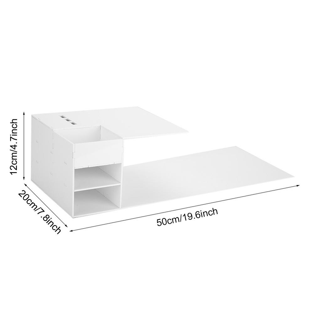 Eyelash Extension Pillow Shelf, Acrylic Stand with Tweezers Rack for Beauty Bed