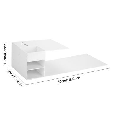 Eyelash Extension Pillow Shelf, Acrylic Stand with Tweezers Rack for Beauty Bed