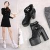 2025 Nightclub Thick Heel 15cm Autumn Winter Women's Shoes Super High Heel High Bare Short Boots ZYW-659-16