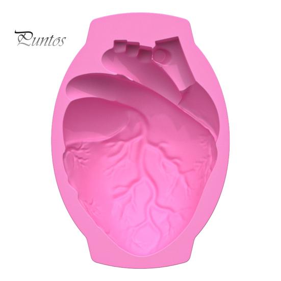 Halloween Silicone Cake Mold Realistic Human Heart Shape Reusable Easy To Clean DIY Baking Tools for Cookies Chocolates