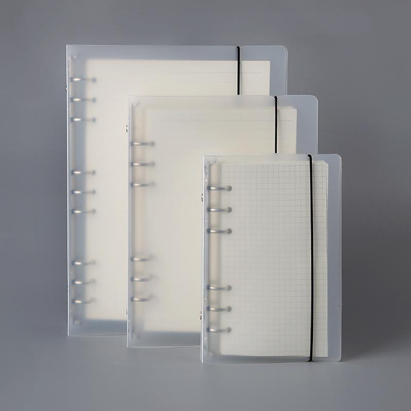 Diary A7 A6 A5 Transparent Loose Leaf Binder Notebook Inner Core Cover Note Book Journal Planner Office Stationery Supplies