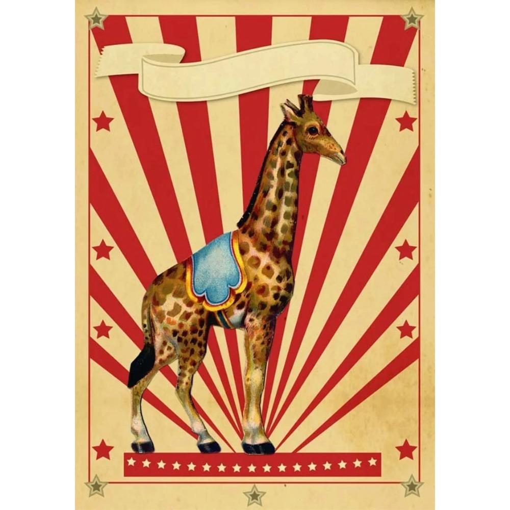 Magician Animals Canvas Painting Vintage Circus Poster Clown Amusement Artwork Prints For Bar Club Cafe Home Decor