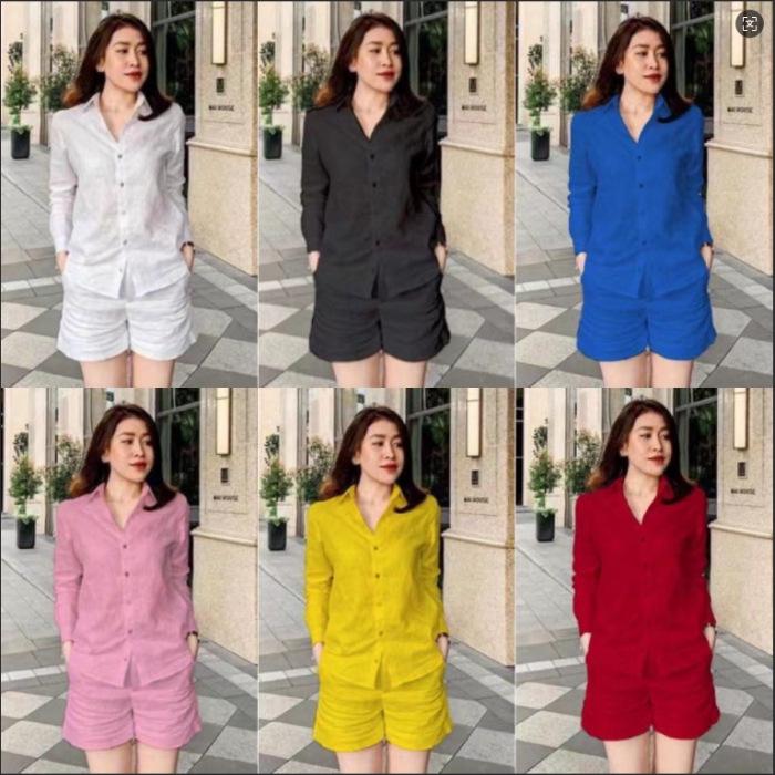 Southeast Asia Large Loose Fit Solid Color Long Sleeve Shirt & Pants Sporty Set 3XL чёрный