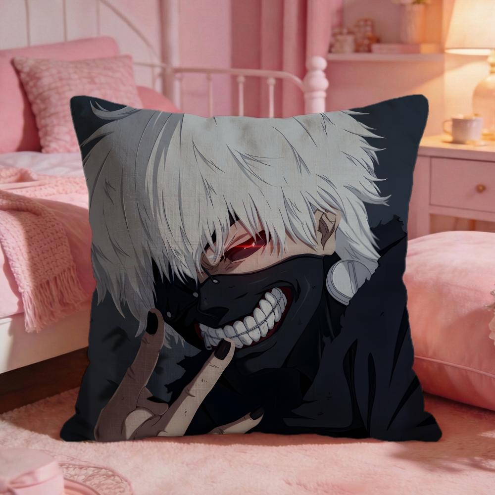 Ttokyo GhoulS Anime Hot Cushion Cover Premium Comfort Reversible Pillow Cove Two In One Design For Any Room  Car Interior