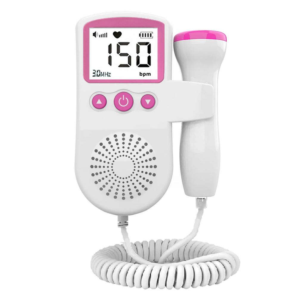 Fetal Heart Rate and Movement Monitor Doppler - Pregnancy Heartbeat Detector