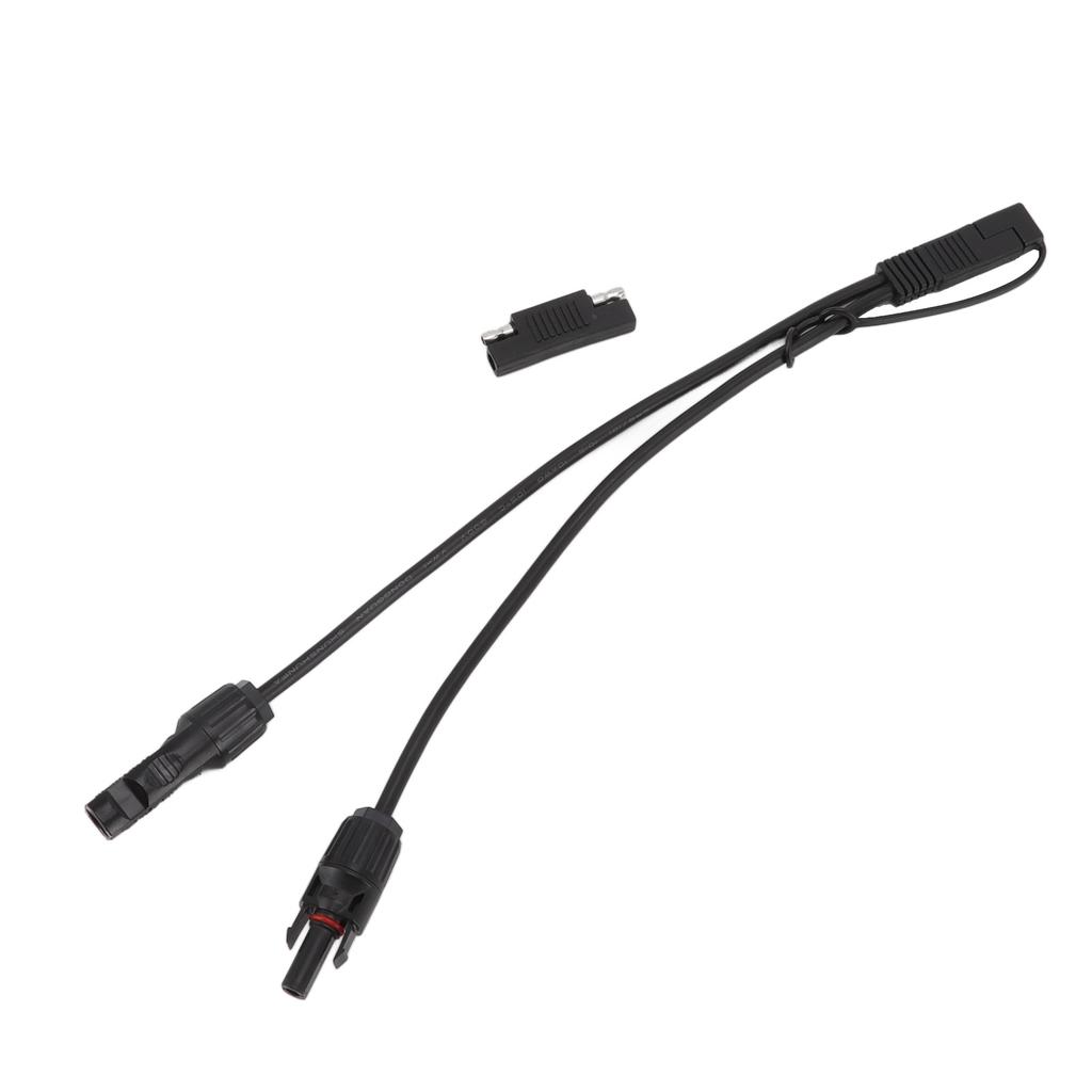 10AWG Solar Panel to SAE Adapter Cable SAE Solar Extension Cable for Automobiles Motorcycles 0.35m