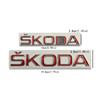 ZDVK6 Metal Rear Trunk Emblem for Skoda Logo VRS Yeti Octavia Kamiq Kodiaq Karoq Superb Fabia Rapid Car Logo Stickers Badge Decals