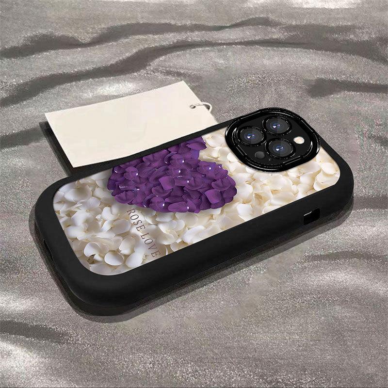 Applicable To Apple 16 Mobile Phone Case Love Petal IPhone 15 Women's Apple 14 Promax Sense Apple 13