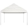 VidaXL Belvédère avec toit blanc 13,38x4,08x3,22 m polyéthylène, tente de fête, chapiteau, abri à auvent, pavillon, tente 3155514