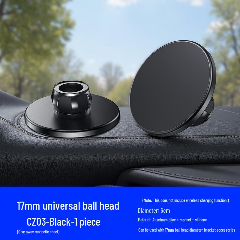 „2024 MagSafe N52 Magnetringadapter mit 17-mm-Kugelkopf-Autohalterung“