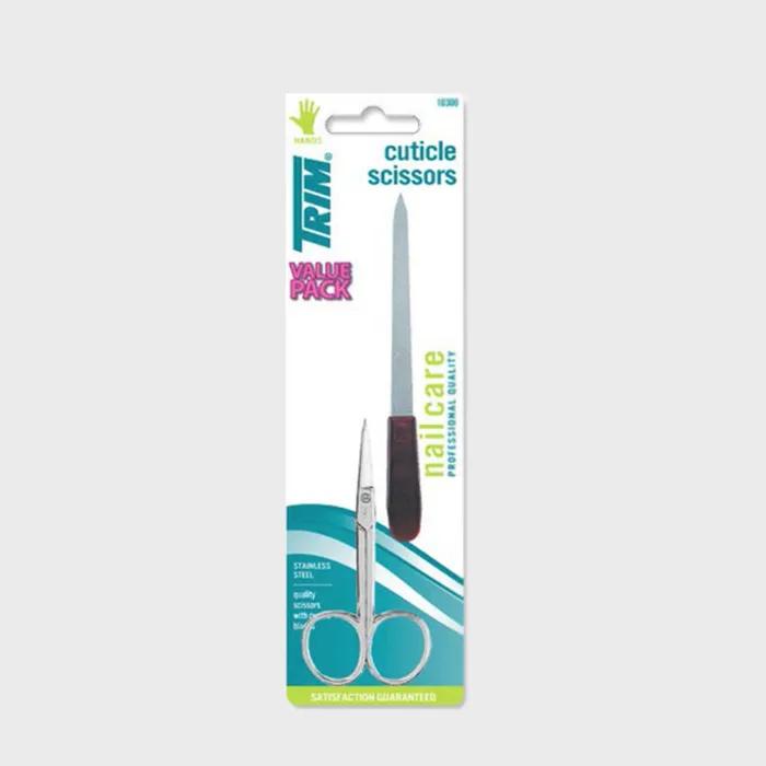 Cuticle Scissors & File Value Pack