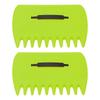 2PCS Handheld Design Leaf Grabber Set Plastic Material Hand Rake Claws  Lawn Cleanup
