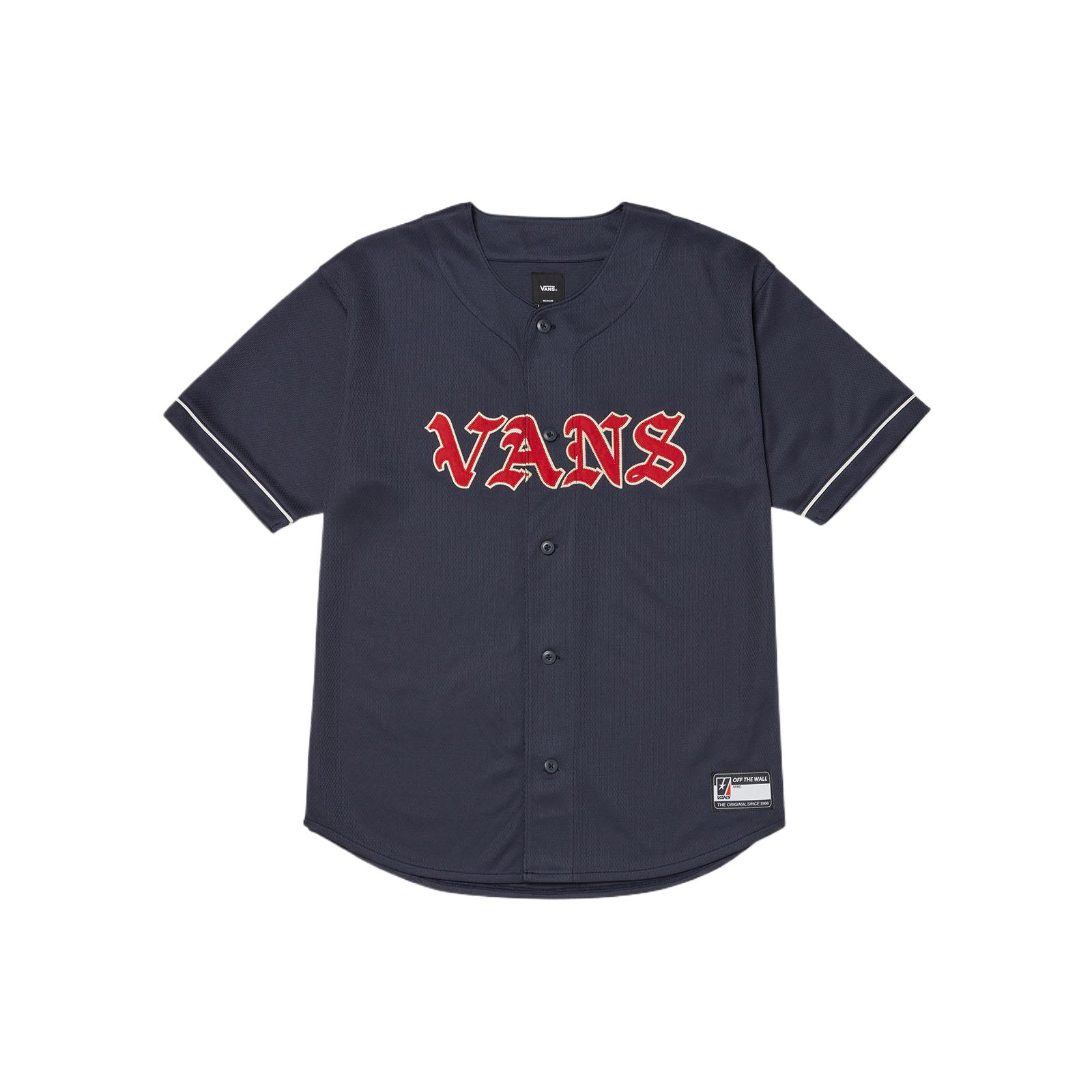 

Vans Рубашка Ye Olde Fashion Простая Модная Красивая с коротким рукавом Мужские рубашки Темно-синий VN000KUQJDU M