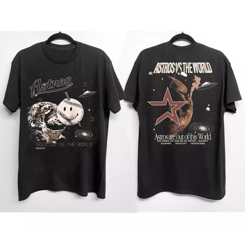 

Houston Space City Baseball Shirt, Astros vs The World T-Shirt L