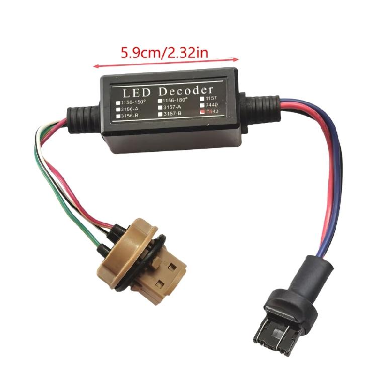 T20 7443 LED Error Corrector ABS LED Light Decoders LED Bulb Error Canceller Easy to Use for Automotive Lighting Solution