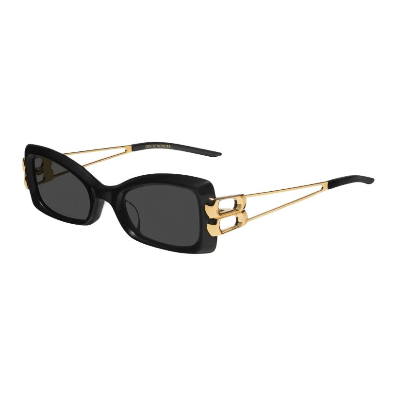 Kaynoa Women's Black Gentle Monster Cat Eye Sunglasses Sunglasses Nemesis01 Cm