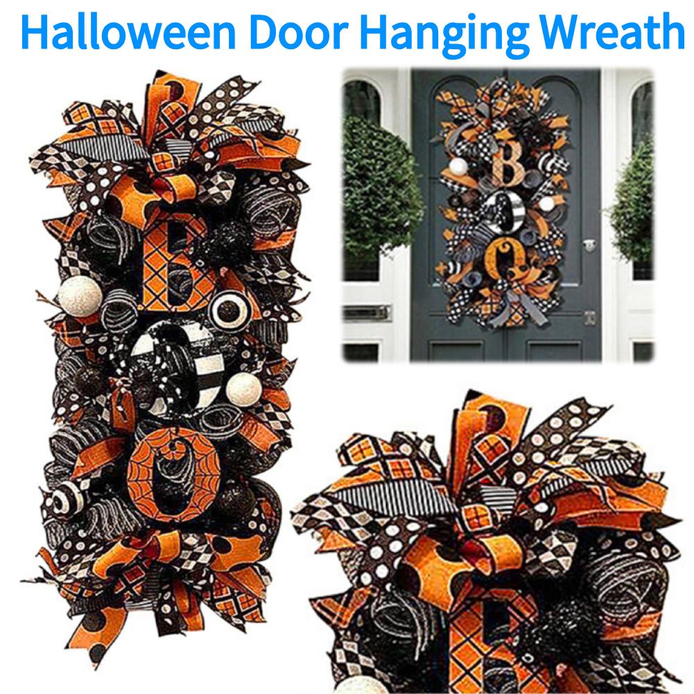 Halloween Türkranz Halloween Türhänger Kranz Kranz Hausnummer für Haustür Innen/Außen Halloween Party