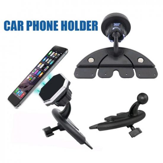 17mm Ball Head Base Car CD Slot Mount Cell Phone Holder Car Interior Accessories