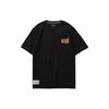 Li Ning Wade Series Layered Print Round Neck Sports T-Shirt Men Tops Black AHSR487-1