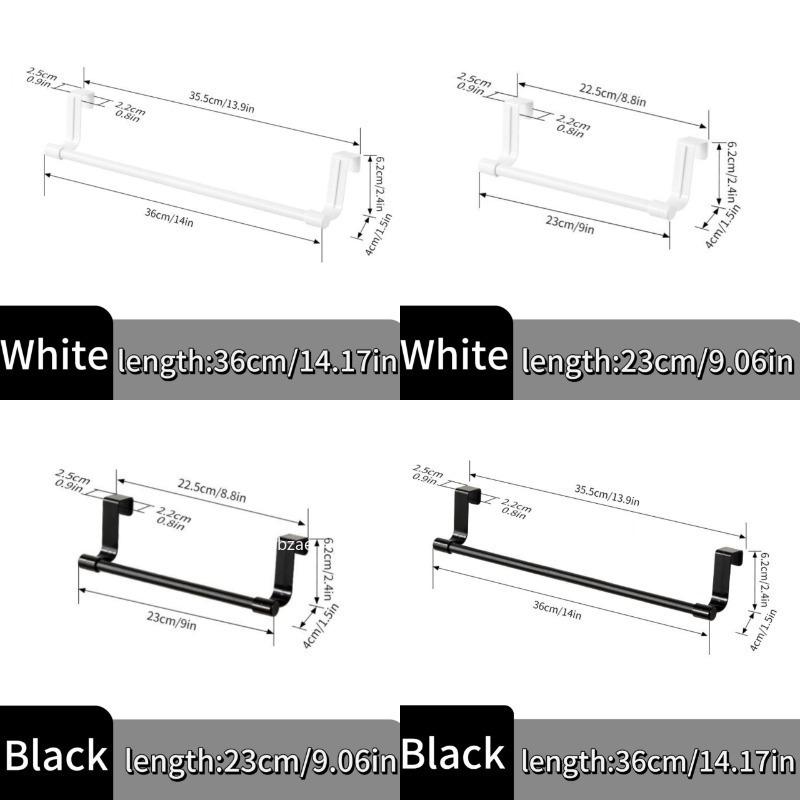 1/2/3pcs Towel Rack Over Door Stainless Steel Towel Bar Storage Organizer Bathroom Kitchen Cabinet Door Hanging Towel Rack