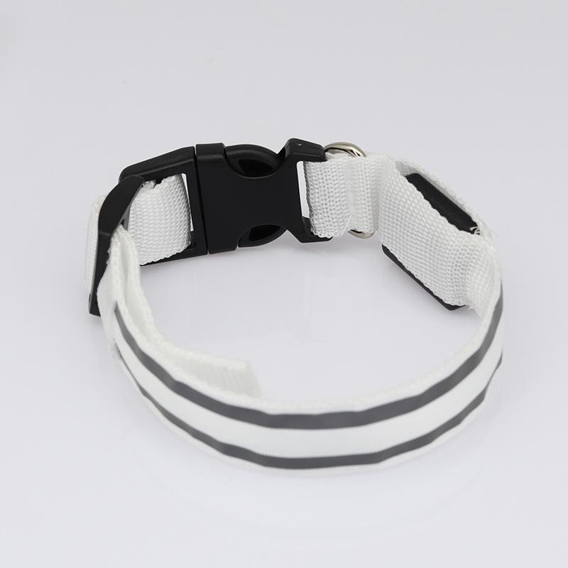 Rechargeable Luminous Reflective Dog Collar for Nighttime Walks