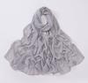 New Chiffon Hijab With Rhinestones Diamonds Scarf Shawls Solid Headscarf Wraps Ramadan Eid Hijabs Glitter Headband Turban